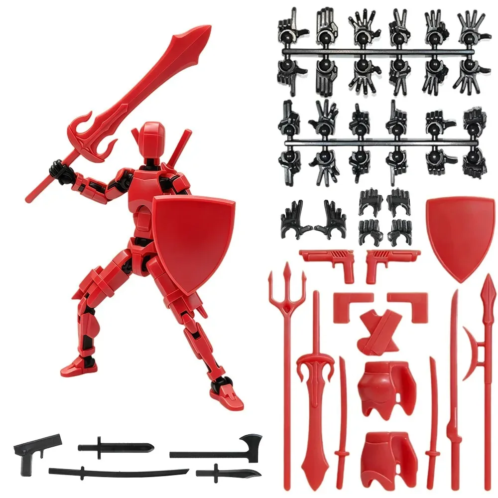 Assembly Magnetic 3D Printed Dummy T13 DIY Multi-jointed Man and Woman Lucky Doll Shapeshift Robot Figurines Desktop Decoration