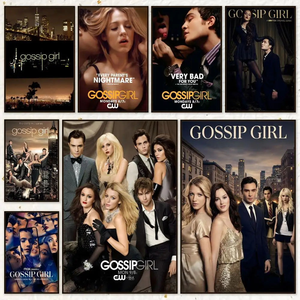Series Drama Gossip Girl Poster HD Waterproof Wall Art Posters Self Adhesive Bedroom Living Room Home Decor Gift