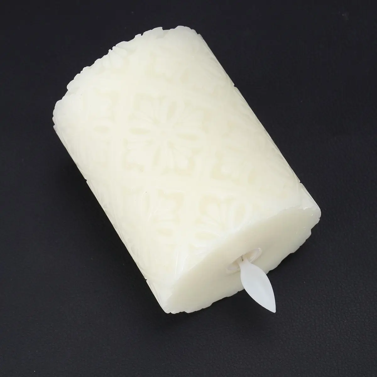 Electric Tea Light LED Tealight Flat Mouth Hollow Pattern Long Service Life Real Effect Energy Saving No Fire Risk