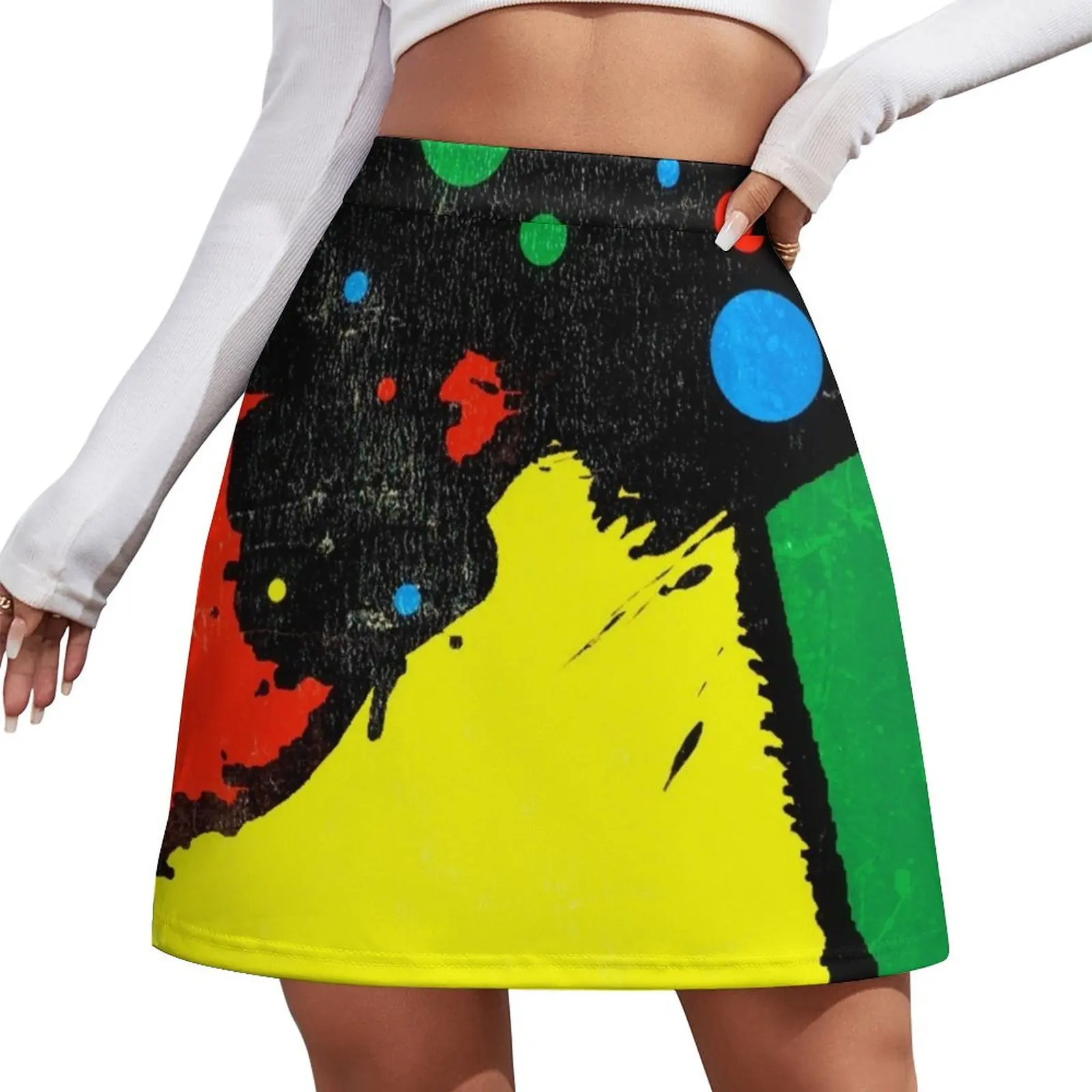 

Erasure The Circus Inspired Graphic Mini Skirt Women skirt Skirt satin festival outfit women