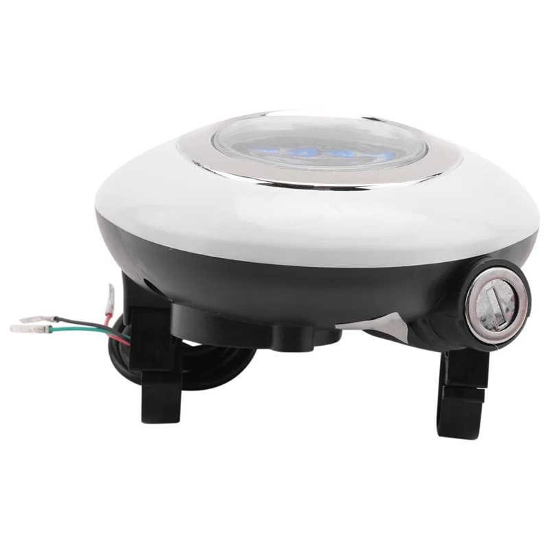 

A33K-3 In1 LED Headlight Electric Bike Scooter Frontlight Light Horn Lock Instrument Panel Horn Instrument Headlight