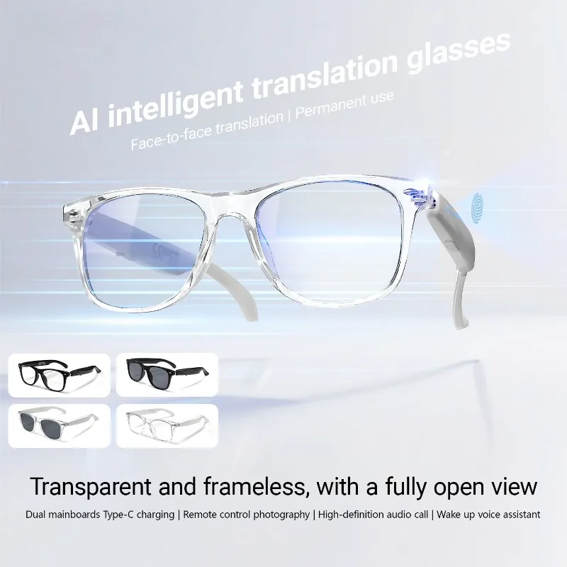 Meta AI Wireless High-Quality Color-Changing Smart Film AI Smart Glasses IP65 Waterproof 2K Video Real-Time Translation