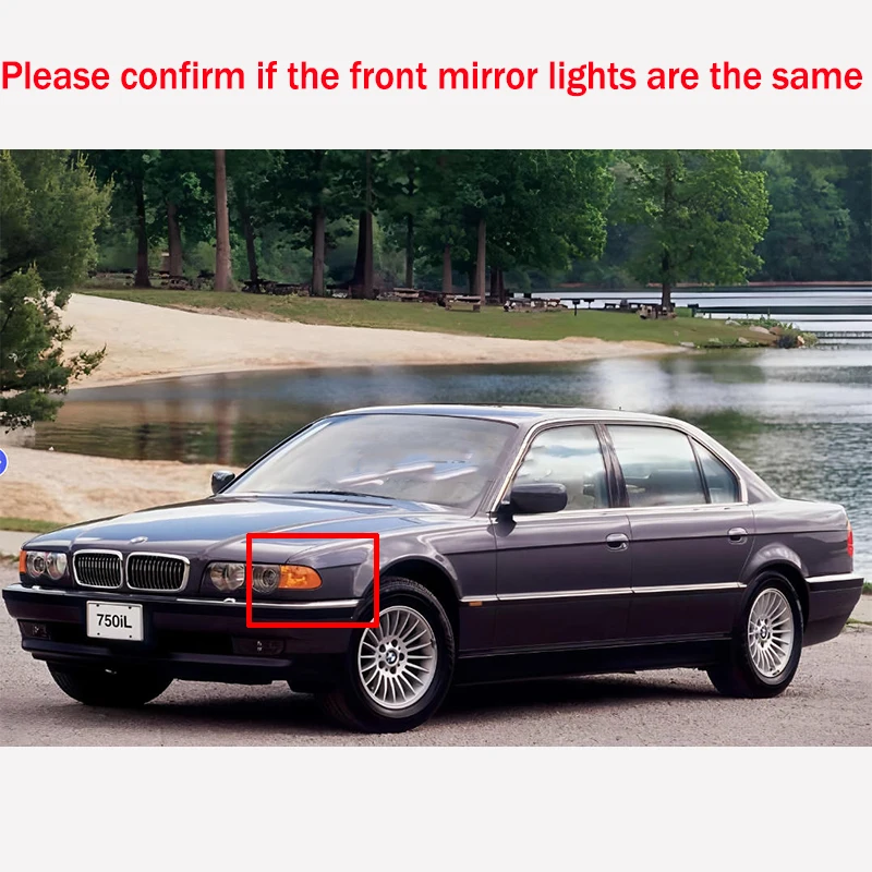 For BMW 7 Series E38 1999 2000 2001 Headlights Front Corner Lights Turn Signals traffic light Car accessories