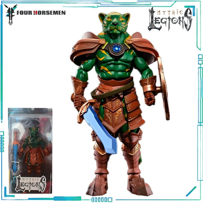 Quatre chevaux Studios véritable légions mythiques série Leodius' Army léopard Mage vert tigre violet léopard modèle de produit fini