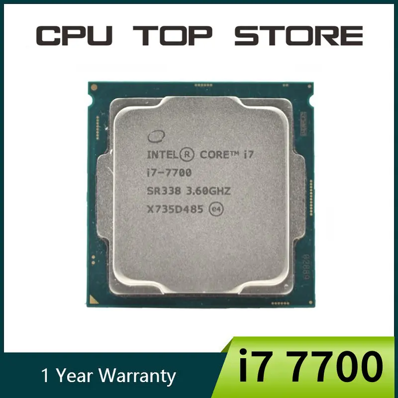 معالج Intel Core I7 7700 3.6 جيجا هرتز رباعي النواة ثماني الخيوط 8 متر كاش 65 واط LGA 1151 وحدة المعالجة المركزية لسطح المكتب #1