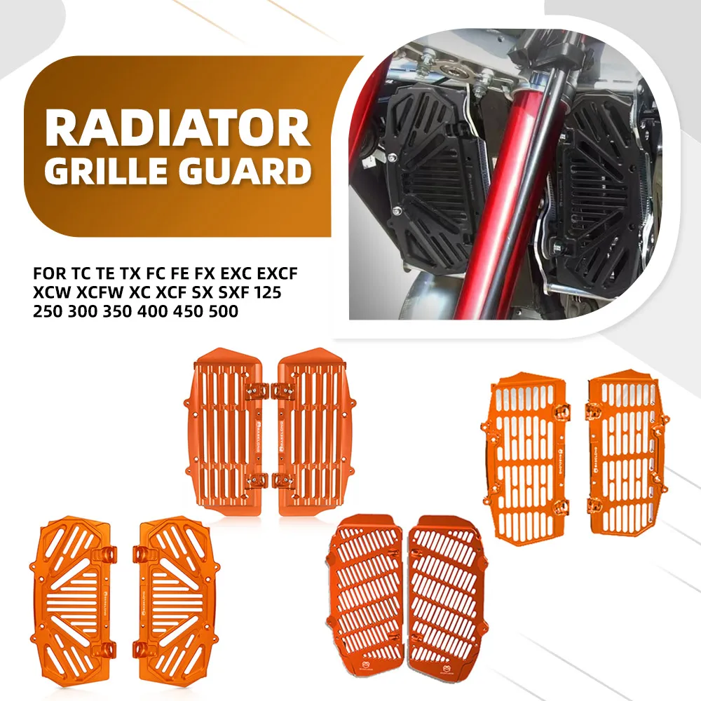 

Radiator Cover Guard Protector For Husqvarna TC TE TX FC FE FX EXC EXCF XCW XCFW XC XCF SX SXF 125 250 300 350 400 450 500