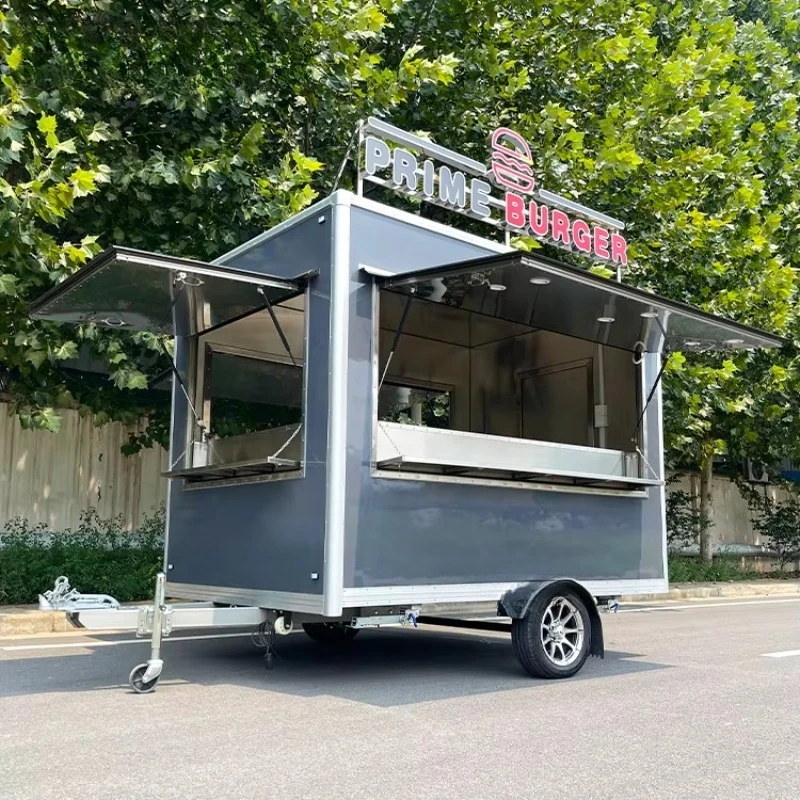 مخصص المحمول صغير الحجم برغر الوجبات السريعة وجبة خفيفة بار الطعام سيارة مجهزة بالكامل مخبز برغر الغذاء شاحنة مقطورة للبيع #3
