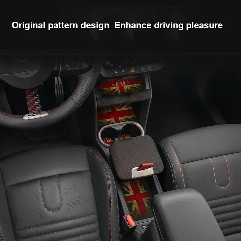 6Pcs For Mini Countryman U25 2024 2025 Leather Car Door Groove Mat Slot Cup Holder Pad Anti-slip Decoration Cover