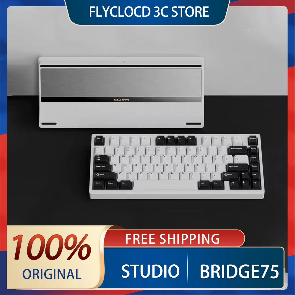 ShortCut Studio Bridge75 Mechanical Keyboard Wireless bluetooth Keyboard 3mode Rgb Custom Long Endurance Aluminium Game Keyboard