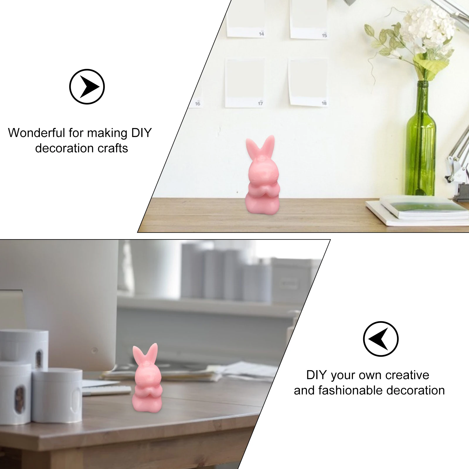 

Praying Bunny Silicone Mold Reusable Adornment Molds C Casting White nament DIY Epoxy Resin H made Decor Kitchen Bar Supplies