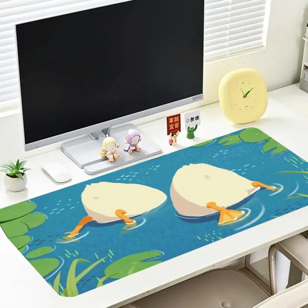 Dark Night Wild Flower Desk Mat Large Size Mouse Pad Smooth Cloth Surface Non Slip Base For Garden Style Home Dorm