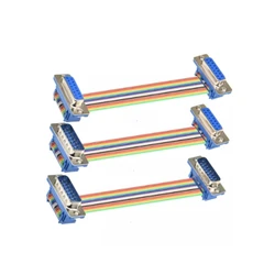 1pcs D-SUB DB9 DB15 DB25 DB37 DIDC 9 15 25 37Pin Male Female Cable D-SUD serial port connector adapter RS232 COM Extension Cable