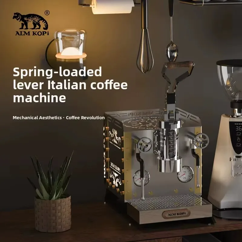 ALMKOPi Best Spring Lever Espresso Machine Semi Automatic Variable Pressure Extraction Professional Coffee Machine For Cafe Home