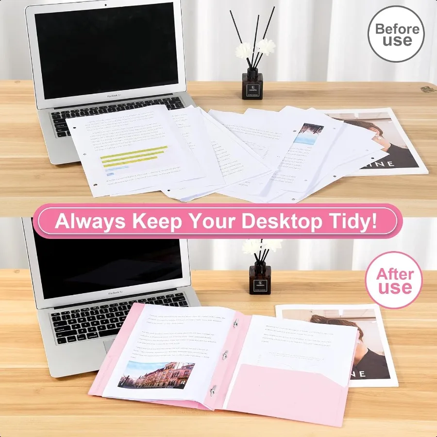 Пластиковые папки ProjectFolders с 2 карманами, 3-контактная оптовая упаковка Project FileFold for US Letter Size Papers Ideal for School Office As