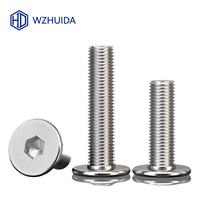 M1.6 M2 M2.5 M3 M4 M5 M6 M8 Hex Hexagon Socket Ultra Thin Flat Wafer Allen Head Screw Bolt A2-70 304 Stainless Steel
