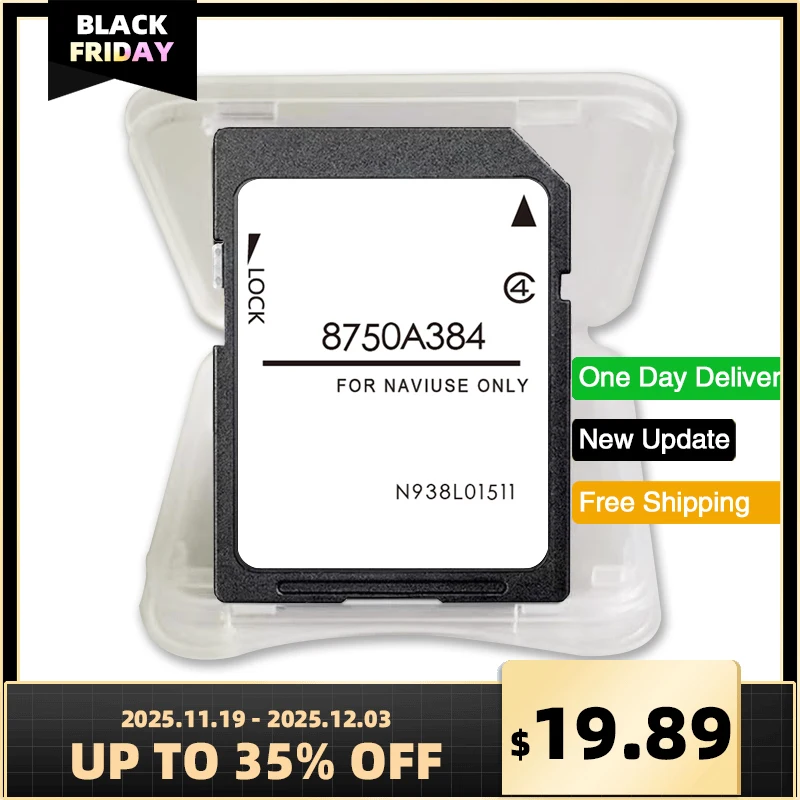 

New Maps Version for Mitsubishi 8750A384 MMCS W11 W12 Car 2021 Navigation SD Card EU UK GPS System Compatible with Anti Fog Film