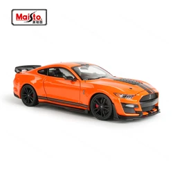 Maisto 1:24 Ford 2020 Mustang Shelby GT500 Verde Estático Die Cast Veículos Modelo Colecionável Carro Brinquedos