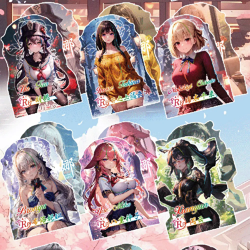 Fantasy Love Newest Goddess Story Cards Genshin Character Collections  Anime Cards TCG Booster Box Party Game Card Kid Toy Gifts