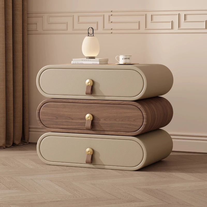 أدراج متنقلة منضدة لغرفة النوم، منظم موفر للمساحة، طاولة بجانب السرير بسيطة، تخزين فاخر، أثاث صالون Mesa De Cabeceira