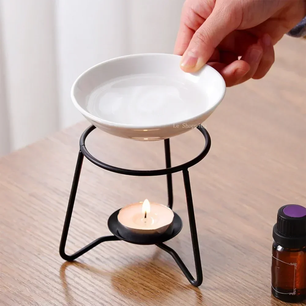 

Gift Wax Home Candle Tart Diffuser Spa Bedroom Meditation Stylish Holder Aroma Tealight Ornament Decor Burner Oil