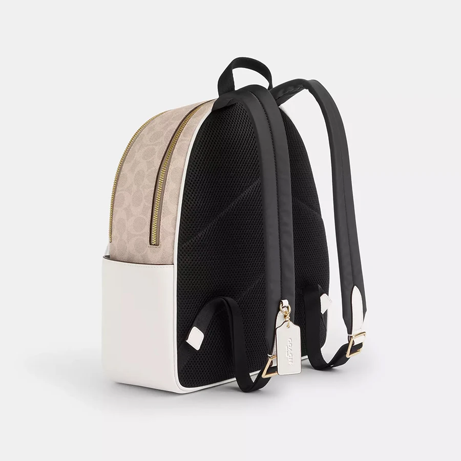 حقيبة ظهر نسائية من Court حقيبة ظهر عصرية للتنقل بسعة كبيرة، حقيبة ظهر مدرسية للسفر من القماش المميز، CZ176