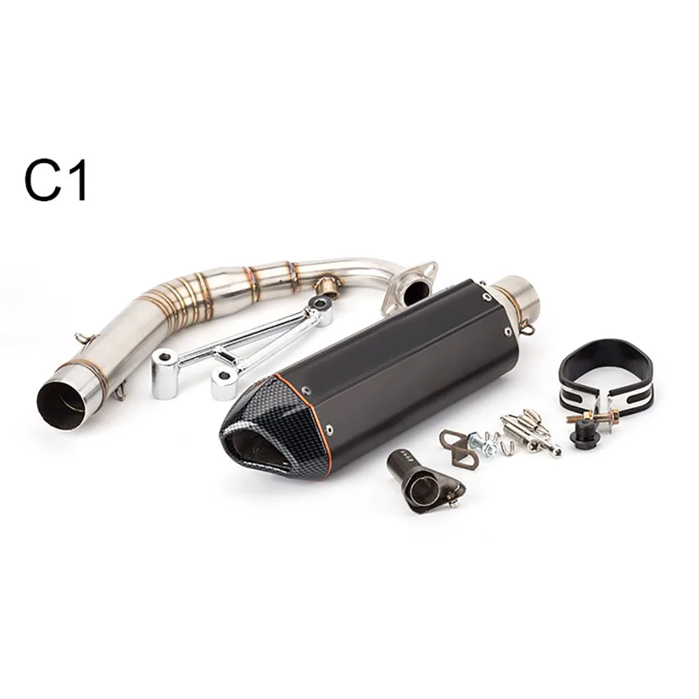 Motorcycle Full Exhaust System Front Pipe Muffler Slip On For YAMAHA ZUMA Cygnus X Smax BWS 125 150 X BWS125 ZUMA125 Exhaust