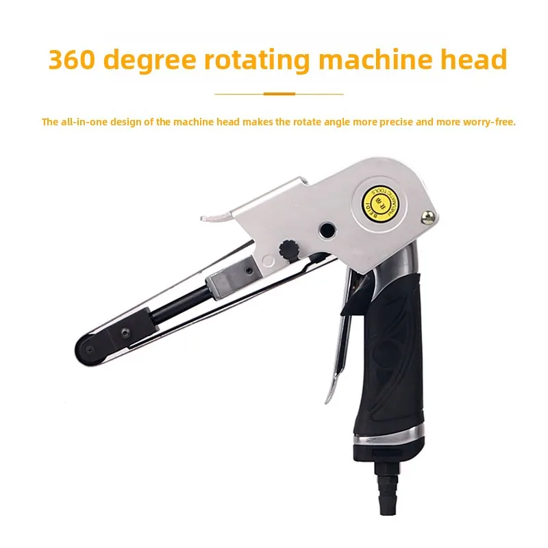 Beidi Pneumatic Abrasive Belt Machine Ring Belt Grinder Stainless Steel Arc Angle 10X330M20Mm520Mm Handheld