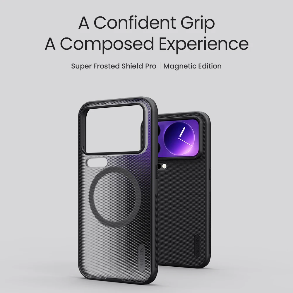NILLKIN Schutzhülle für Xiaomi 18 Pro Max, passgenaue Hülle, magnetisch, supermatte Oberfläche, hochwertige, matte PC-Schutzhülle. – Detail 3