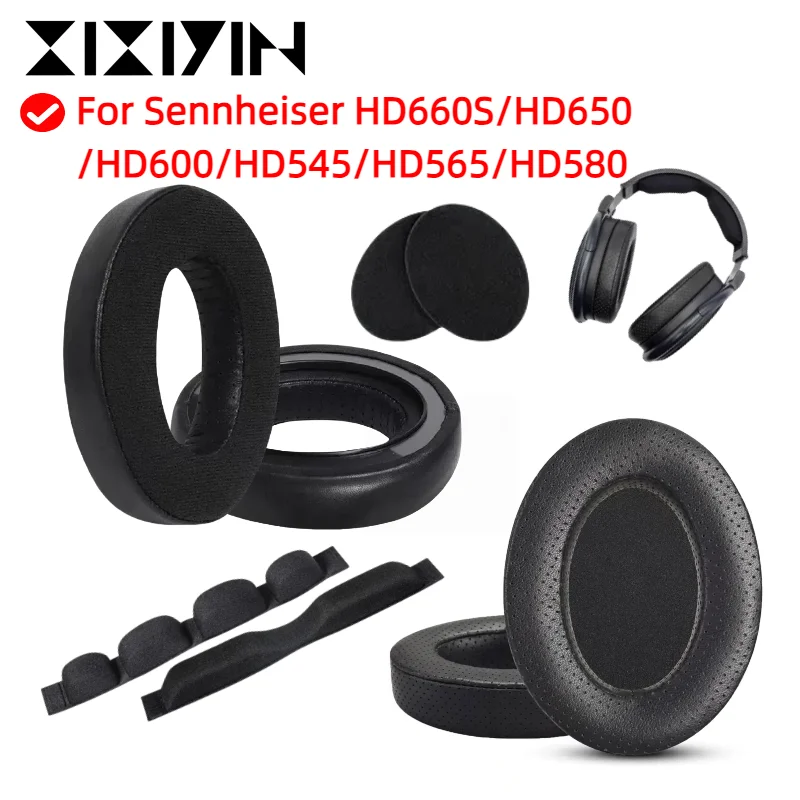 

Replacement Earpads for Sennheiser HD660S/HD650/HD600/HD545/HD565/HD580 Headphones Mesh / Ice gel / Leather Ear Cushion Pads