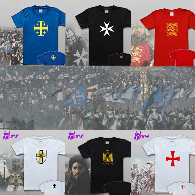 

Футболка Heaven Crusade Saad Hospital Knights Templar Teutonic Order ex Хлопковая круглая футболка Ne ort Sve Game Print