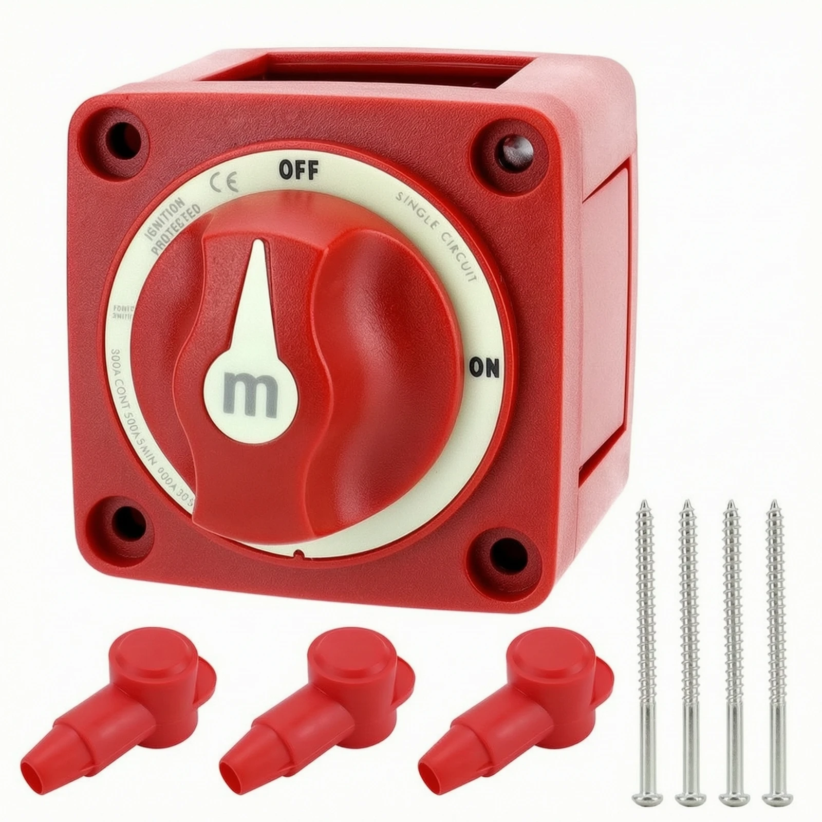 Manual Rotary Battery Disconnect Switch Surface-Mount Battery Disconnect Switch Easy Installation Corrosion Resistant