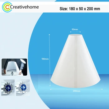 Large size cone spotlight photo soft light paper studio conical diffusion board jewelry photo props