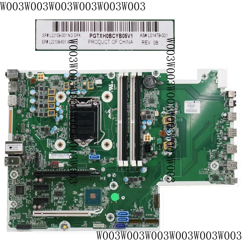 L22109-001 L01479-001 usado para la placa base HP EliteDesk 800 880 G4 TWR L22109-601 Q370 LGA1151 8.ª generación DDR4 100% probado
