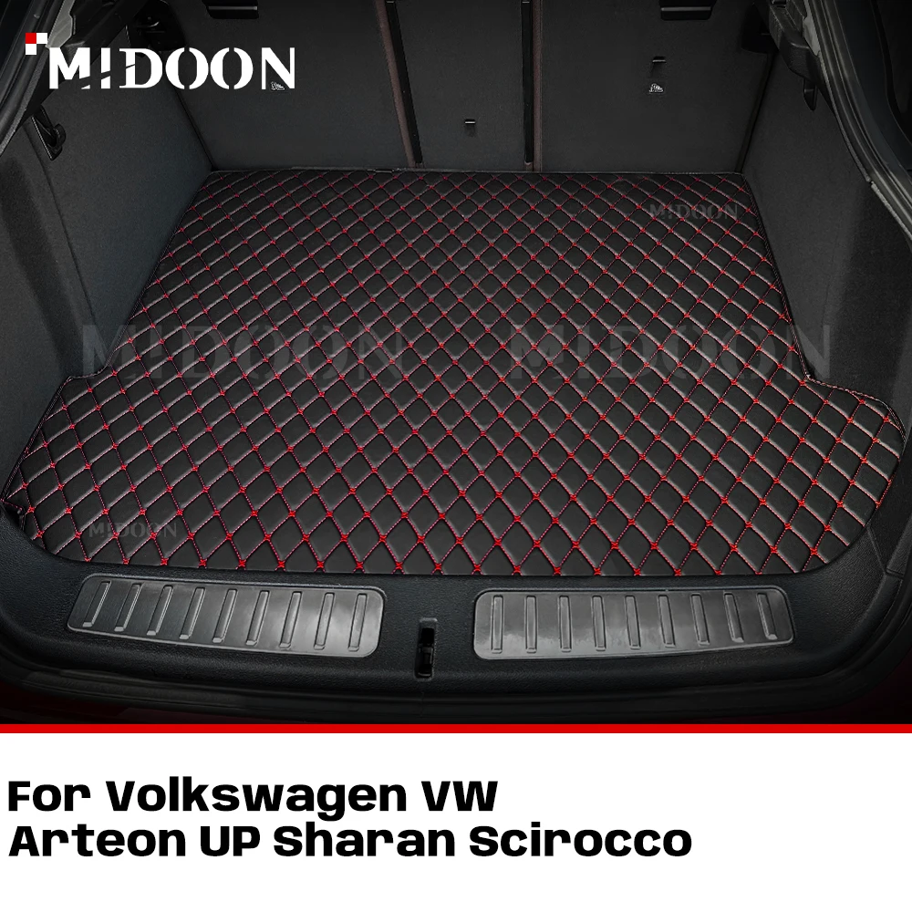 For Volkswagen VW Arteon、UP、Sharan、Scirocco Custom Car Trunk Mat Protective Pad Cargo Liner Auto Interior Accessories