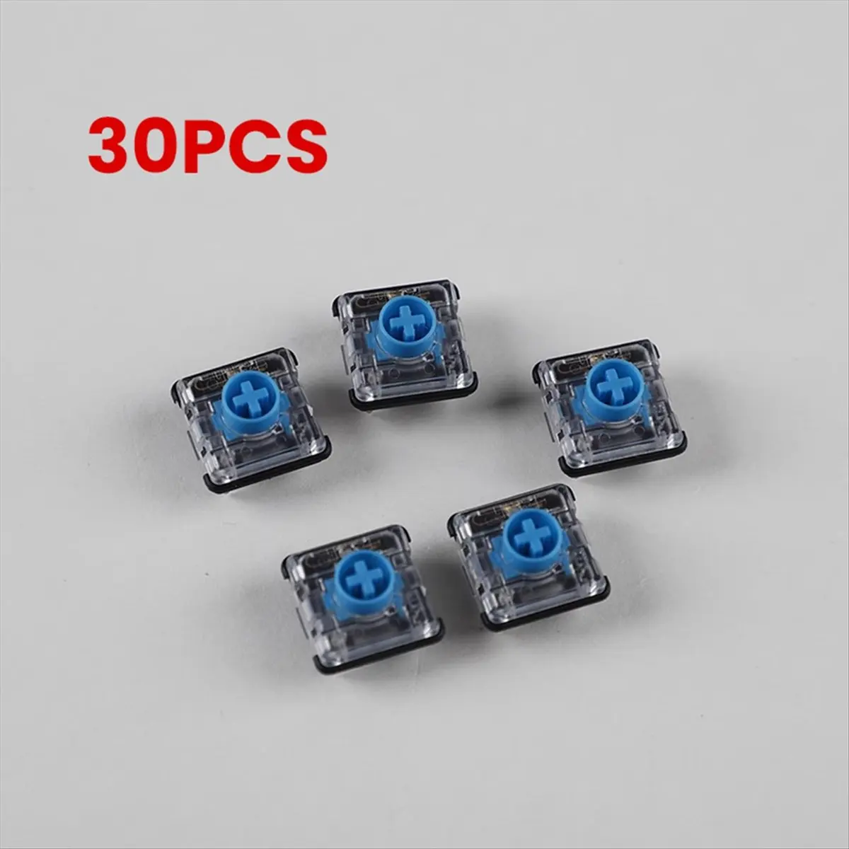 AB30 30Pcs Low-Profile V2 Axis Switch Accessories Silent Gaming Mechanical Keyboard Switches for Mini 1353 Hitbox Green Axis