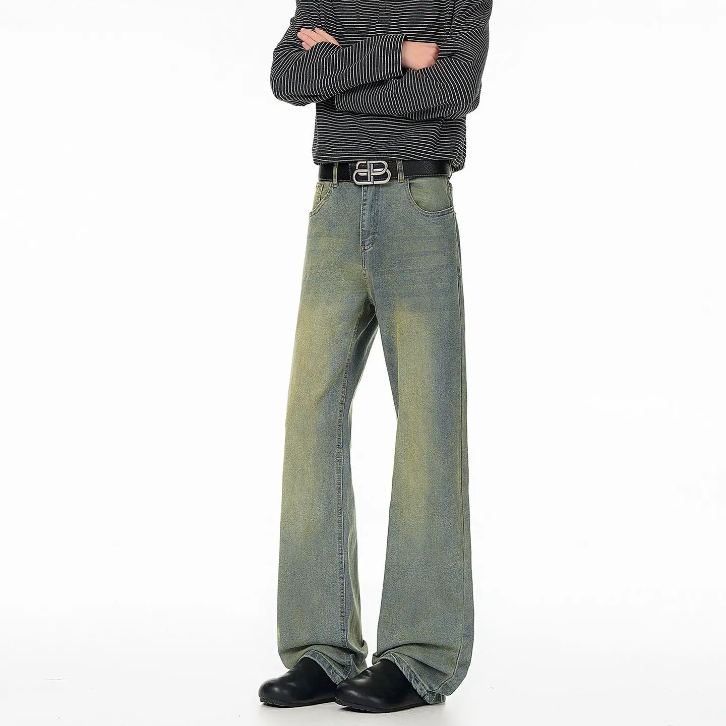 Y2K Floor Mopping Jeans With Elastic Micro Horn High Street Style For Men Women Available in Multiple Colors