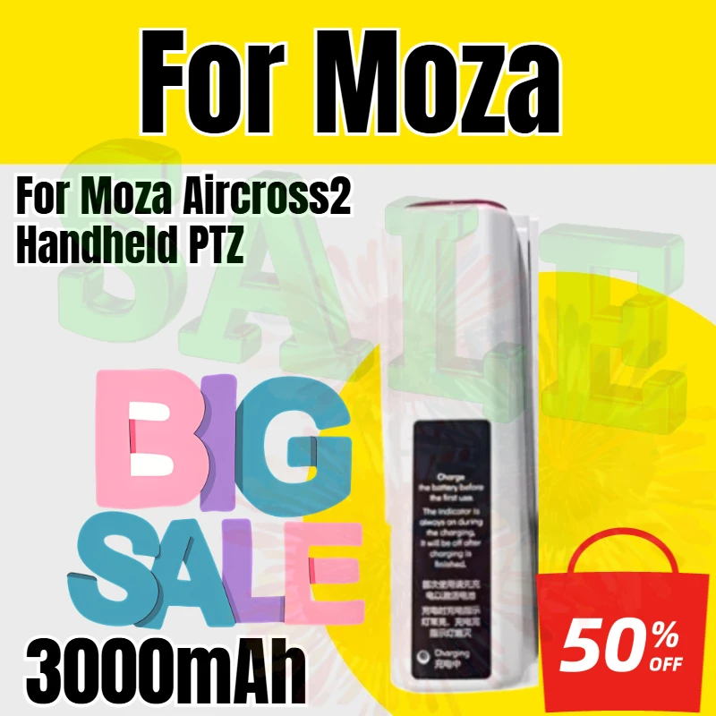 For Moza Aircross2 Handheld PTZ Stabilizer Special Smart Portable 3000mAh Battery