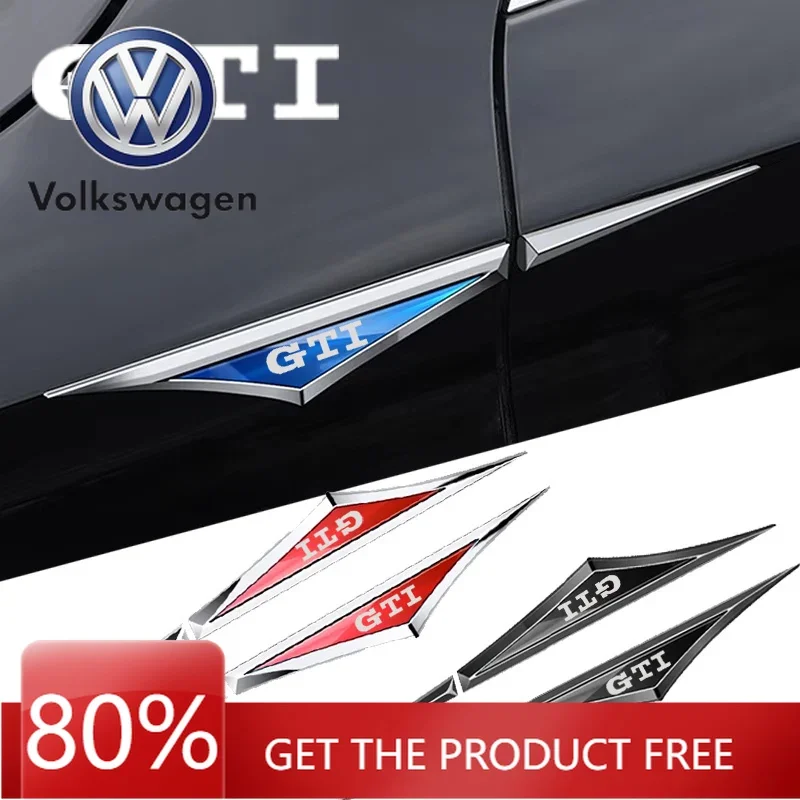 

Для VW Volkswagen Jetta MK5 Golf, 2 шт., НОВЫЕ эмблемы GTI из ABS-пластика, наклейки на боковые крылья для VW GTI Golf 3 4 5 6 7 MK4 MK5 M