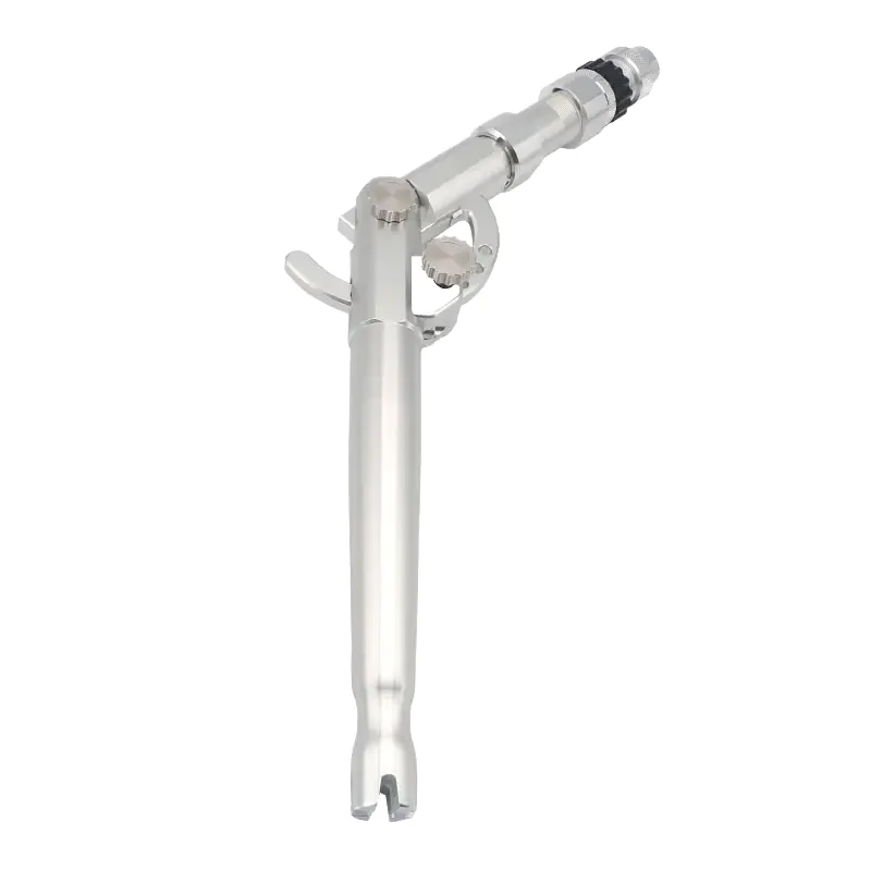 Black and Silver Aluminum Trolling Rod with Multi-Angle Adjustment and Straight Bent Metal Butt Handle for Fishing