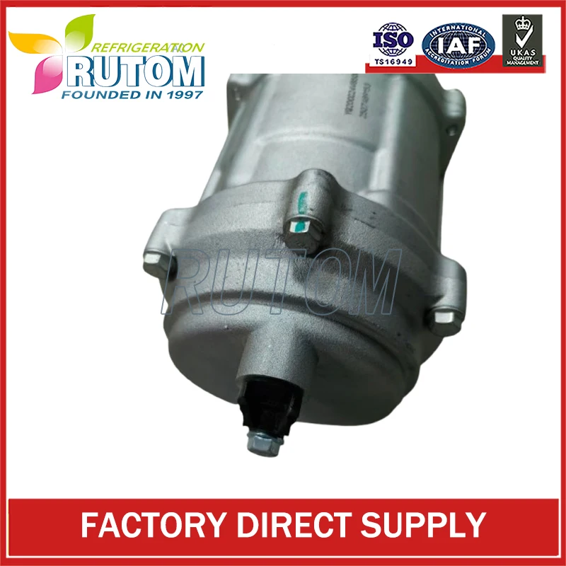Compresor de aire acondicionado eléctrico de 12V CC, 12cC, R134a, 4000rpm, viene con un soporte de montaje, compresor de CC para vehículo