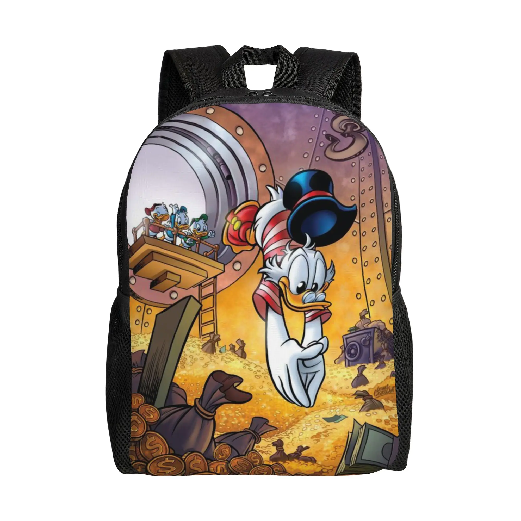 

Back to school season Fashionable Scrooge McDuck Storage Bag DuckTales For Men Women Backpack