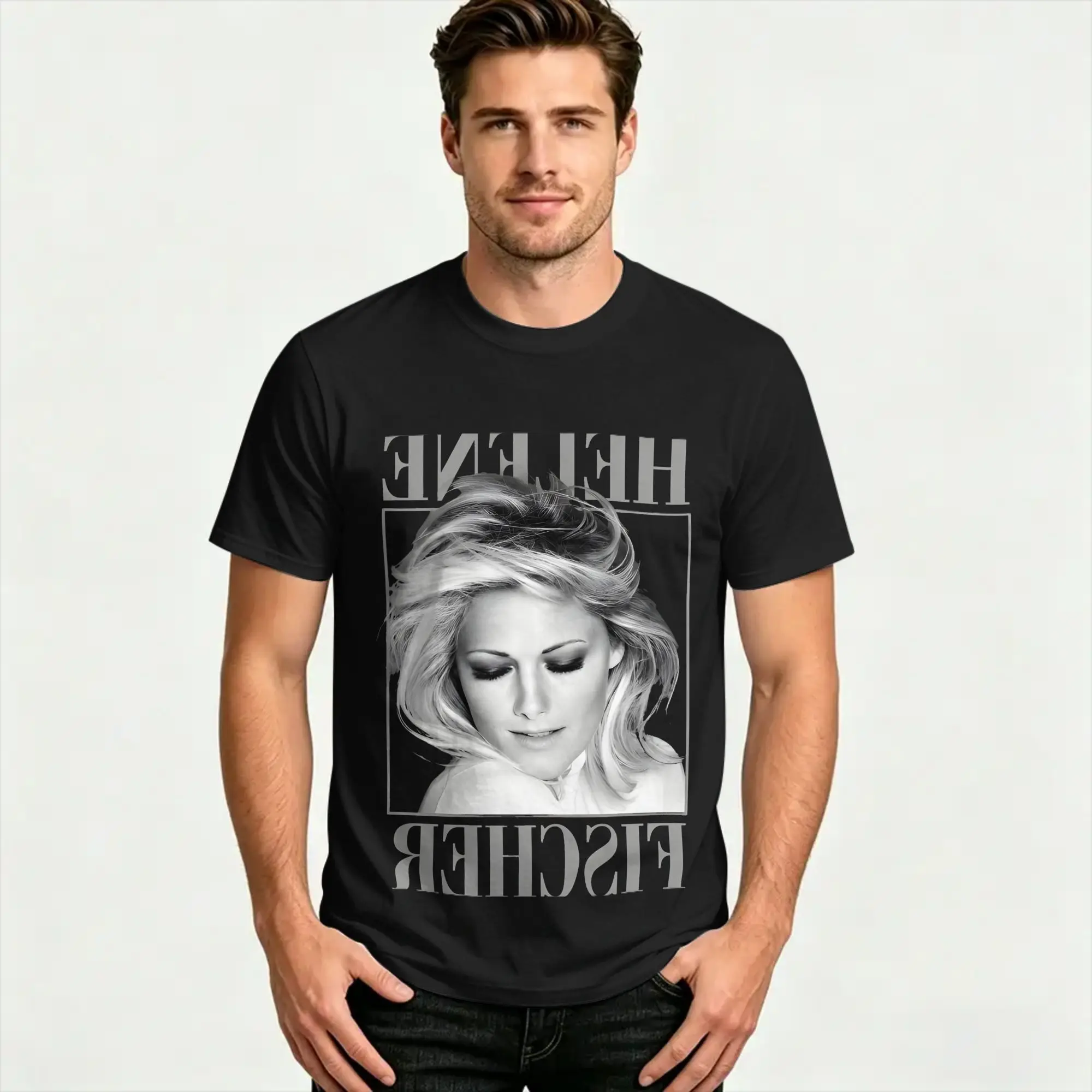 Men's Helene Fischer 360 Stadion T Shirt  Pure Cotton Tops Funny Short Sleeve O Neck Tee Shirt Original T-Shirts
