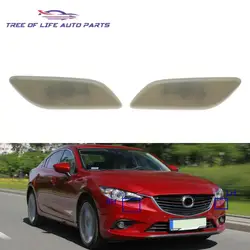 For Mazda 6 2012 2013 2014 2015 Headlight Washer Nozzle Cover Headlamp Spray Water Jet Cap GHR4-51-8H1 GHR4-51-8G1 Unpainted