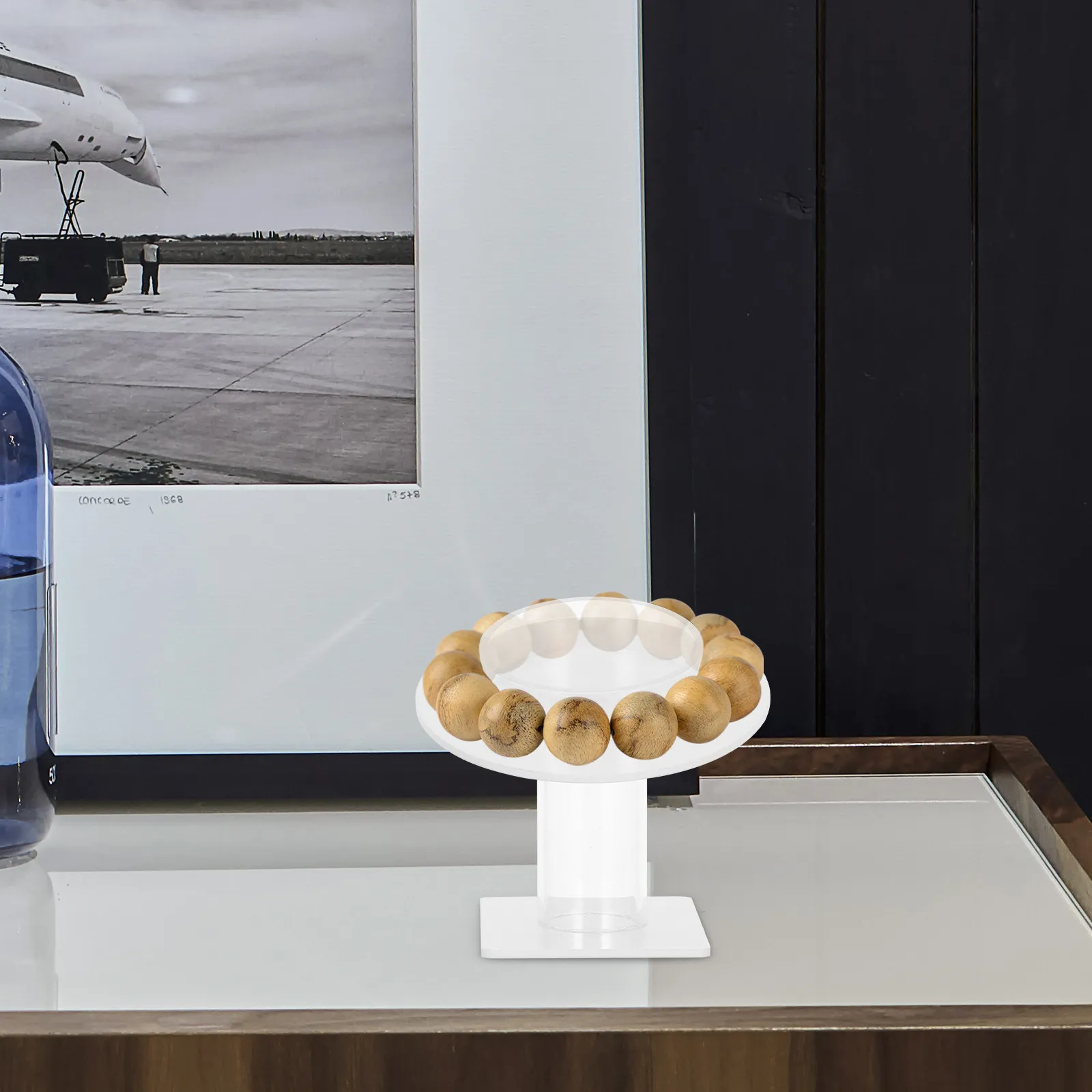 

Single Bracelet Display Stand Acrylic Jewelry Holder for Bangle Bracelet Anklet Organization Modern Desk Display Rack for Craft