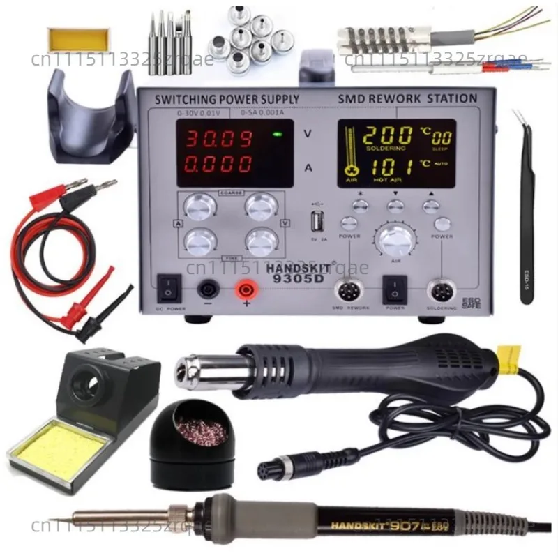 Genuine High-power Four-in-one Digital Display Maintenance Soldering Station 9305D Hot Air Gun Desoldering Station Soldering