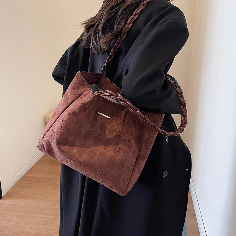 Tote Autumn/Winter Big 2023 New Women's Trendy And Versatile Texture Large Capacity Commuting Shoulder Bag