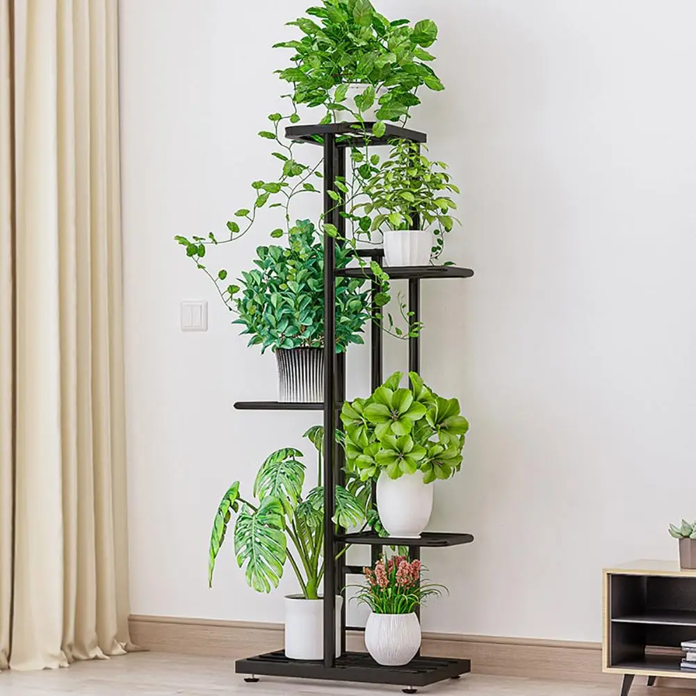 Pflanzenständer für Innenräume, Mehrstöckiges Vintage-Pflanzen-Eckregal Blumenständer Pflanzgefäßhalter Regal für Zuhause Büro Außenbereich Balkon