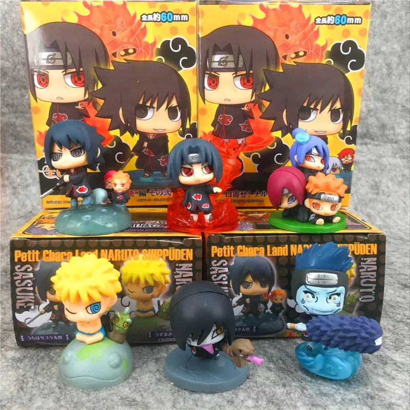 

NARUTO Akatsuki Blind Box Anime Character Kakashi Sasuke Naruto Model Blind Box Toy Desktop Decoration Children's Birthday Gift