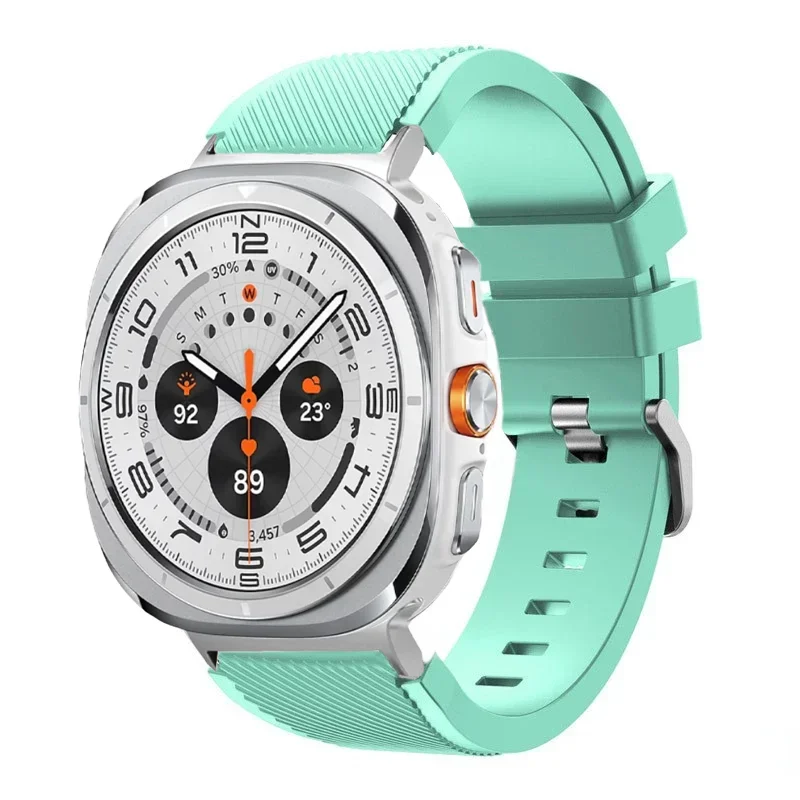 sports soft Silicone Strap For Samsung Galaxy Watch Ultra 2025 47mm breathable band For Samsung Watch 8 40mm 44mm 8 Classic 46mm