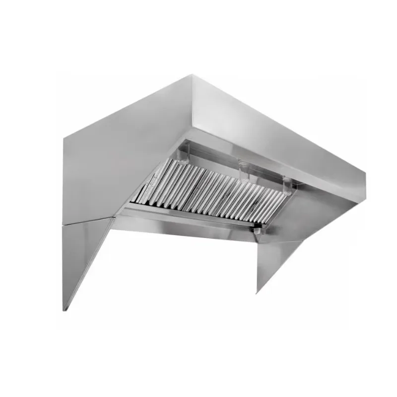 Commercial Kitchen Hood Stainless Steel Island Range with Grease Filter Vented Exhaust Hood for Food Truck